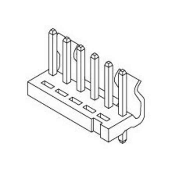 Molex Board Connector, 2 Contact(S), 1 Row(S), Male, Straight, 0.156 Inch Pitch, Solder Terminal,  534050210